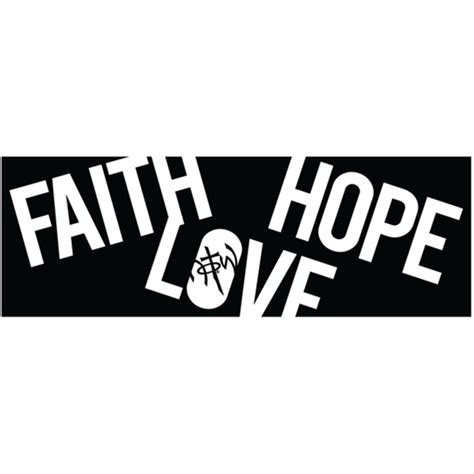 Faith Hope Love Christian Bumper Sticker