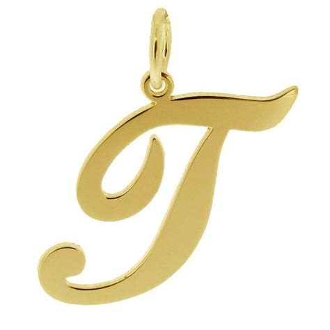 9ct Gold Initial Letter Pendant Carrie Style Initial Any Etsy Uk