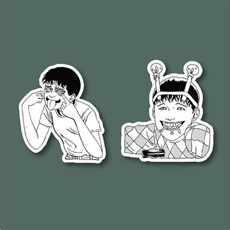 Souichi Stickersouichis Diary Anime Stickerito Junji Fanart Sticker