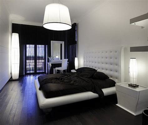 For a modern space in your bedroom, choosing a grey wallpaper will do. Modern Black and White Bedroom Design Ideas