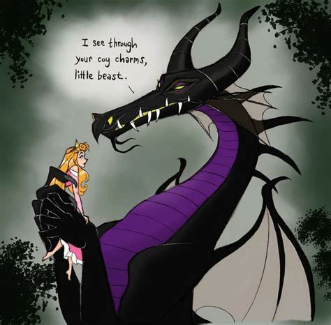 Maleficent And Aurora Disney Villains Art