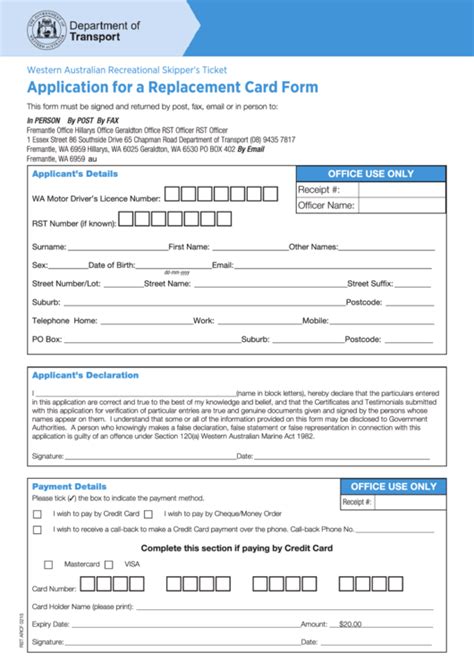 Deposit to the card, contact your government agency. Fillable Application For A Replacement Card Form printable pdf download