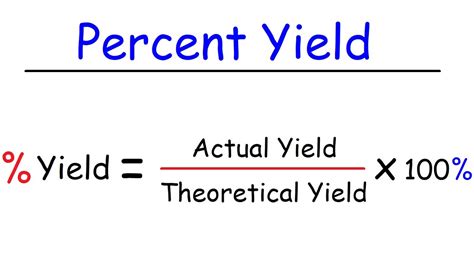 Yield to maturity is what the investor can expect to earn from the bond if they hold it until maturity. How To Calculate Theoretical Yield and Percent Yield - YouTube