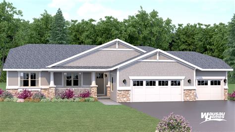 Hood River Floor Plan | Wausau homes, House floor plans, Ranch house