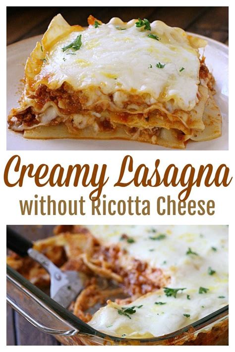 Creamy Lasagna Without Ricotta Cheese Grace And Good Eats