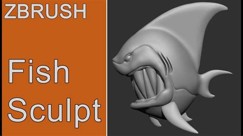 Fish Sculpt In Zbrush Youtube