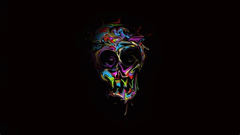 1920x1080 Colorful Skull Dark Art 4k Laptop Full Hd 1080p Hd 4k Wallpapers Images Backgrounds