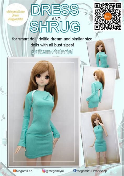 Smart Doll Dollfie Dream And Bjd 13 Pattern Jersey Dress And Etsy