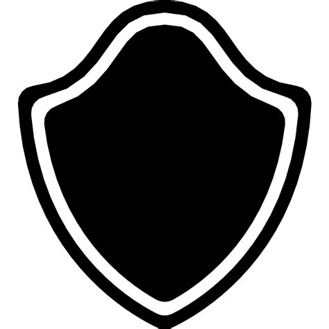 Shield With Outline Vector Svg Icon Svg Repo