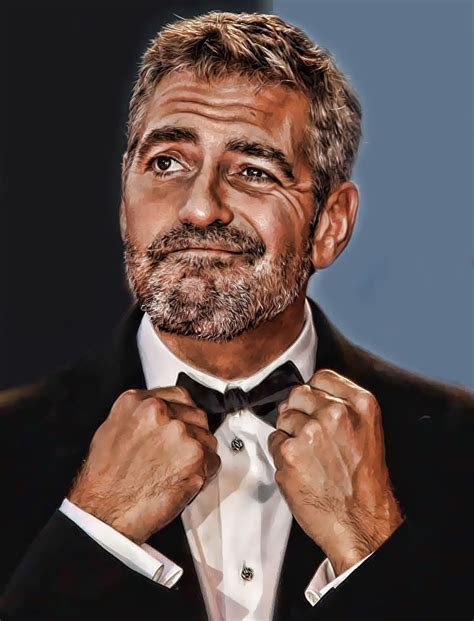 George Clooney Celebrity Art Portraits George Clooney Celebrity