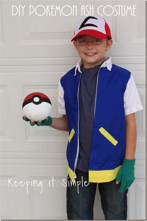 Diy Pokemon Ash Costume Costume Halloween Halloween Kids Halloween