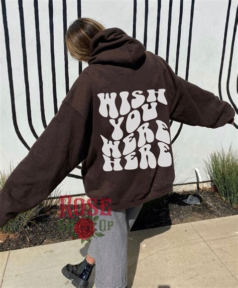 wish you were here hoodie trendy hoodies aesthetic clothes etsy
