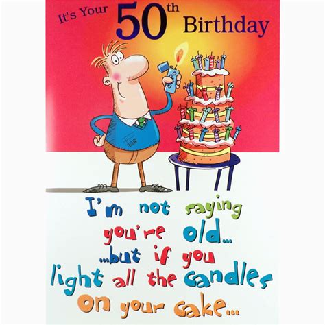Today i have a birthday card to share that features the love blossoms collection. Funny 50th Birthday Cards for Men 50th Birthday Card Funny ...