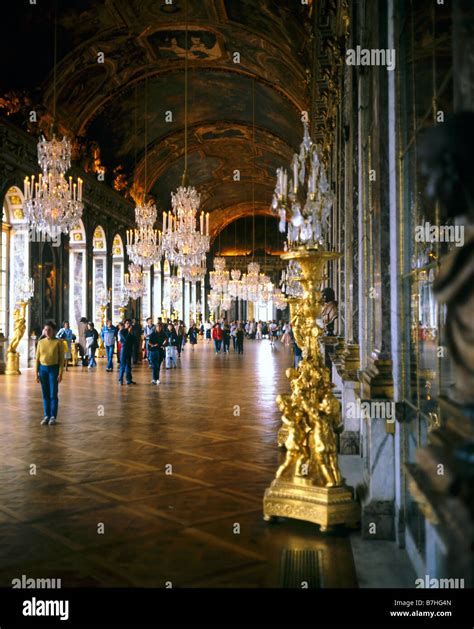 Hall Of Mirrors Chateau De Versailles France Stock Photo Alamy