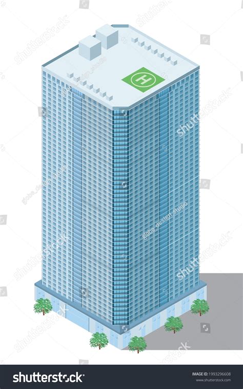 Illustration Of Isometrics Tower Apartment 3d Royalty Free Stock