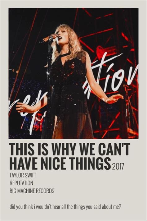 This Is Why We Cant Have Nice Things Taylor Swift Songs Taylor