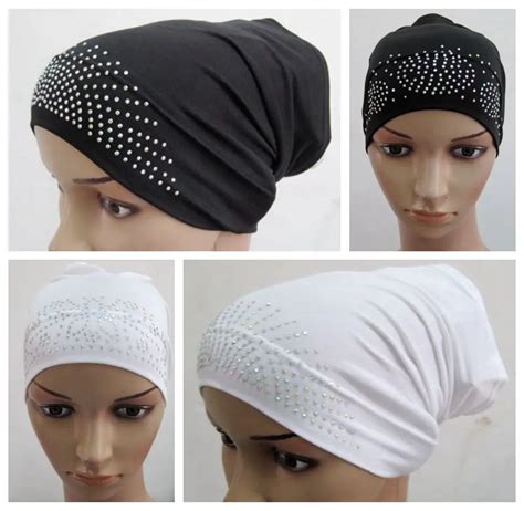 Free Shipping Full Cover Inner Muslim Cotton Hijab Cap Islamic Head Wear Hat Underscarf Colors
