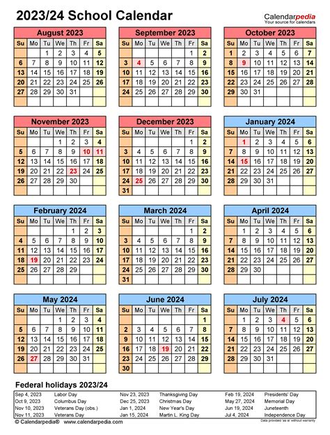 Free Printable 2023 And 2024 School Calendar Image To U