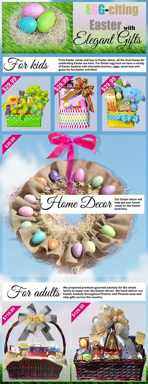 Our Egg Citing Easter Gift Basket Collection Elegantgiftsaz