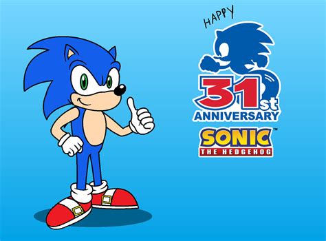Happy 31st Anniversary Sonic The Hedgehog By Adrianmacha20005 On Deviantart