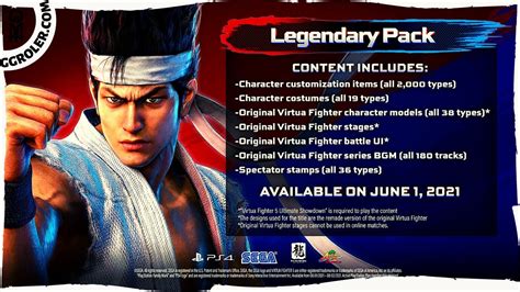 Virtua Fighter 5 Ultimate Showdown Legendary Pack Dlc Trailer Ps4 Youtube