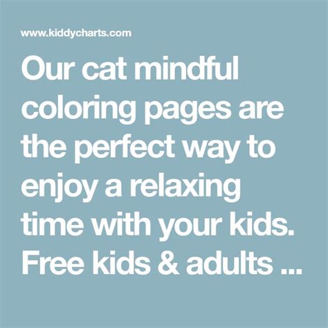Our Cat Mindful Coloring Pages Are The Perfect Way To Enjoy A Relaxing