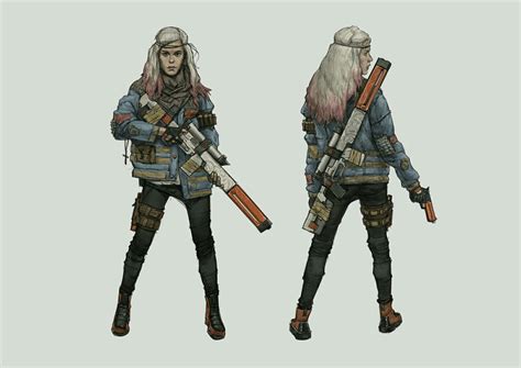 Pin By Herald B On Character Design 3 Guns Pose Dystopia Character Art