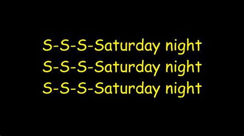 Saturday Night Bay City Rollers Lyrics Youtube