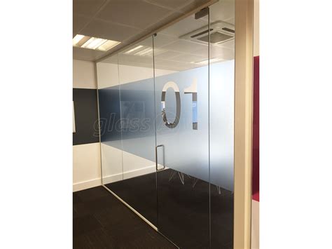 glass partitioning at togel contractors ltd leeds glass partition walls with doors
