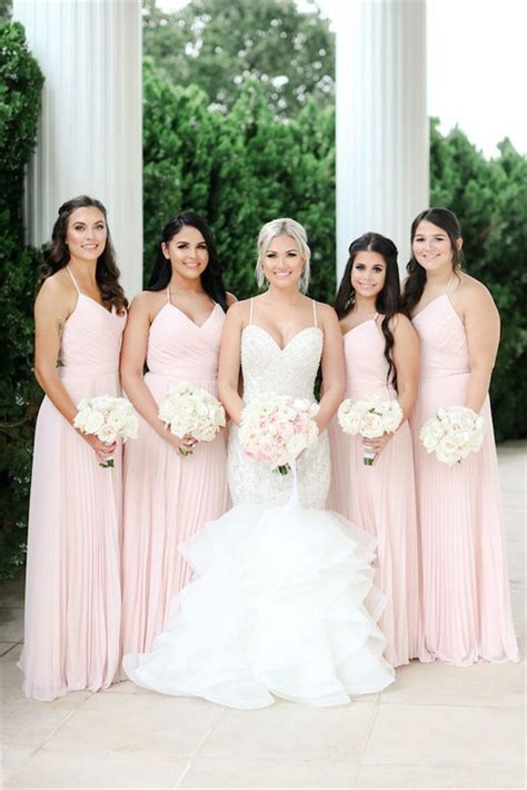 27 Blush Bridesmaid Dresses For Your Wedding Page 2 Chicwedd