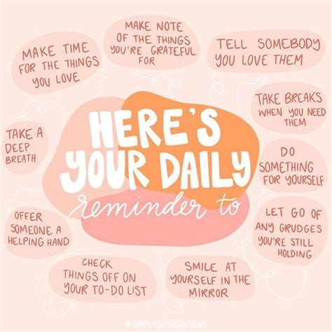 Which One Of These Are You Working On What Daily Reminders Would You