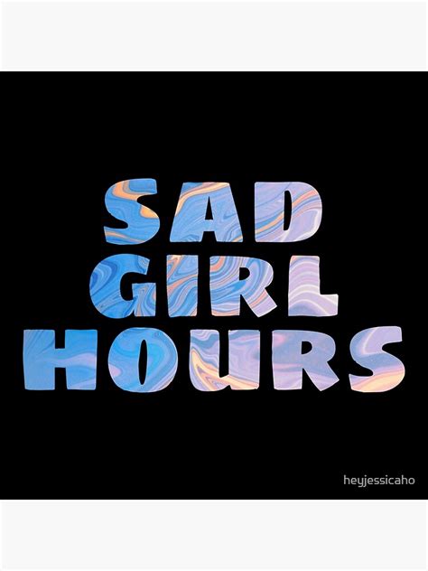 Sad Girl Hours Marble Font Graphic Photographic Print By Heyjessicaho