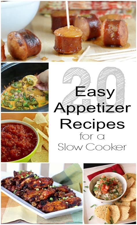 20 Easy Appetizer Recipes For A Slow Cooker