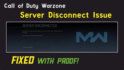 Call Of Duty Warzone Server Disconnect Fix 100 Youtube