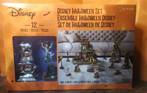 Disney Halloween Haunted House Light Tower Mickey Minnie Goofy Village