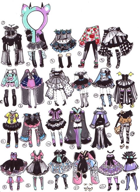 See more ideas about drawing clothes, anime drawings, anime outfits. Closed- PastelGoth adopts by Guppie-Adopts on deviantART ...