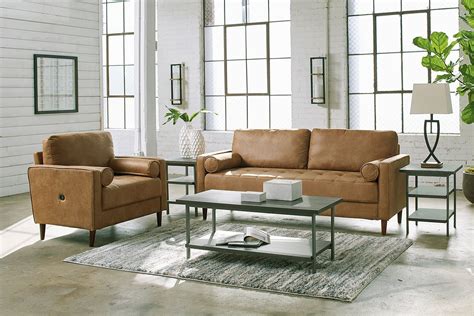 Darlow Caramel Living Room Set By Signature Design By Ashley