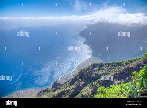 Aerial View Of Beaches At El Hierro Island From Mirador De Isora