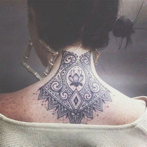 35 Most Attractive Ideas About Back Neck Tattoos For Women Hobby Lesson