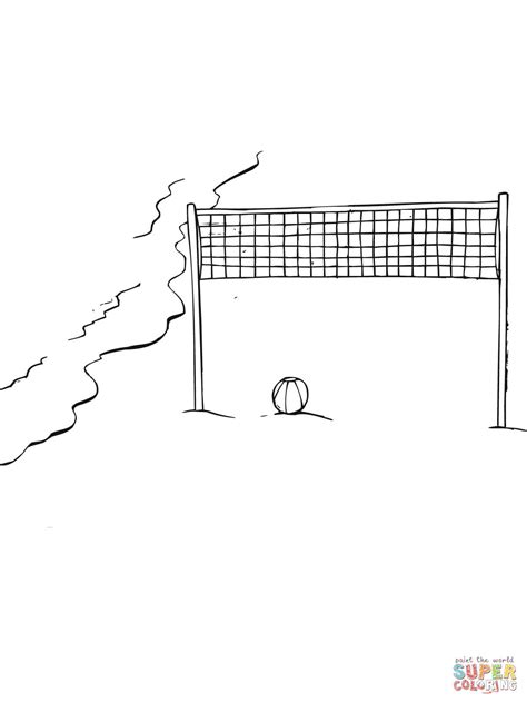 Check spelling or type a new query. Beach Volleyball Field Coloring Online | Super Coloring