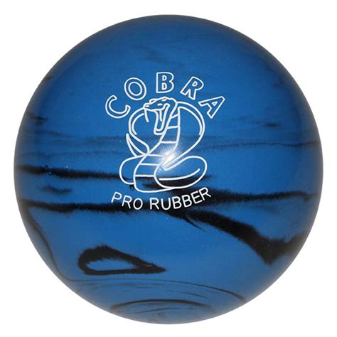 Candlepin Cobra Pro Rubber Bowling Ball 45 Blueblack