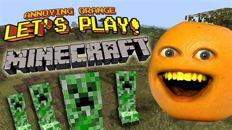 Annoying Orange Lets Play Minecraft Youtube