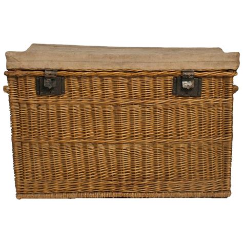 They each have a different look, but similar. Antique French Wicker Trunk at 1stdibs