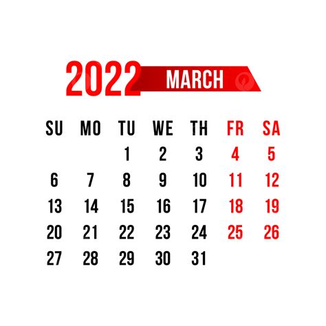 Gambar Kalender Bulan Maret 2022 Png Efek Teks Ai Untuk Unduh Gratis