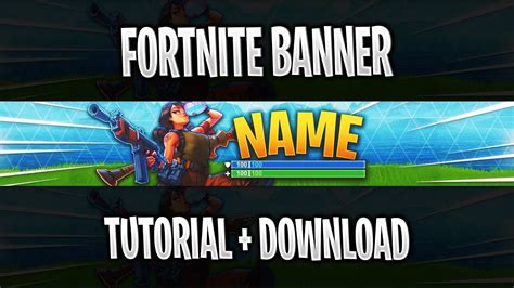 Fortnite Banner Template Photoshop Tutorial Free Download 1 Youtube