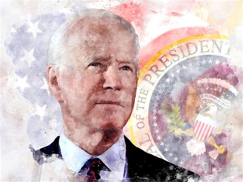 Joe Biden Portrait President Of The United States Digital Art By