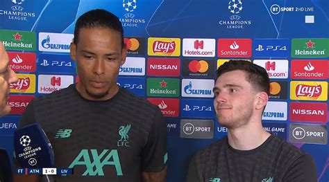 Andy Robertson And Virgil Van Dijk Gave A Disgraceful Interview After