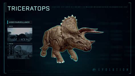 Jurassic World Evolution Species Profile Triceratops Youtube