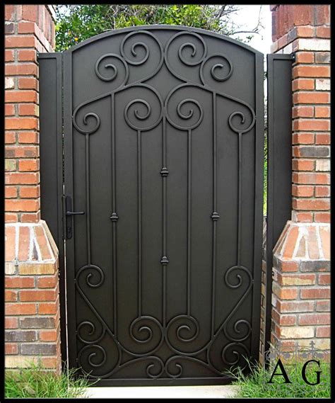 Metal Gate Wrought Iron Gate Garden Gate Metal Garden Side Gate Gate