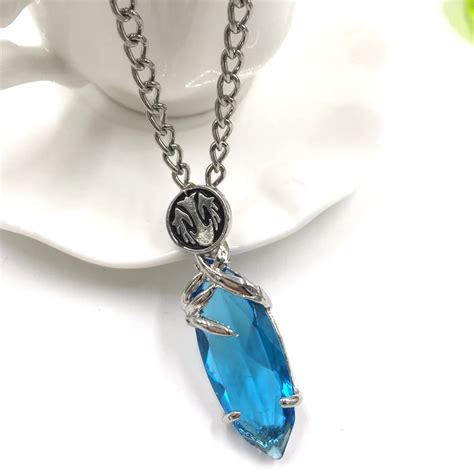 Free Shipping Anime Jewelry Final Fantasy Yuna Pendant Necklace Blue